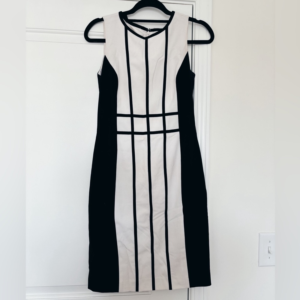Calvin Klein, black and white dress, size 2